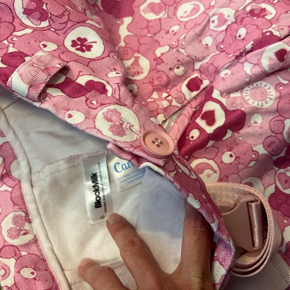 CLASSIC CARE BEARS PINK CARGO PANTS - LIMITED BLACKMILK NWOT SIZE 10 PINK - Picture 9 of 11